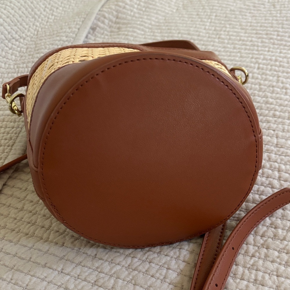 Brown and Tan Woven Women's Bag - Picture 6 of 6